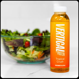 Image of Protein Water and Salad