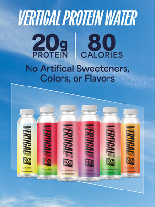 Vertical Protein Water with six flavors